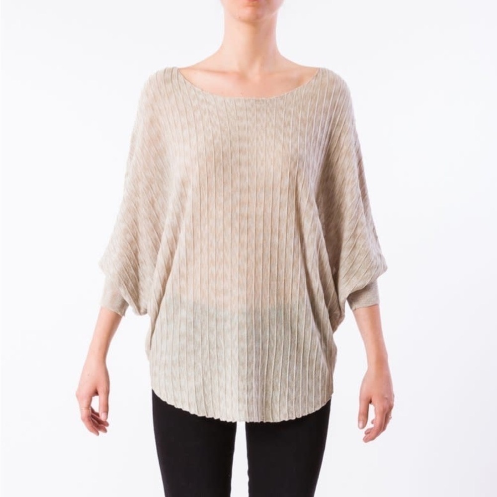 Kerisma beige lightweight linen blend blouse